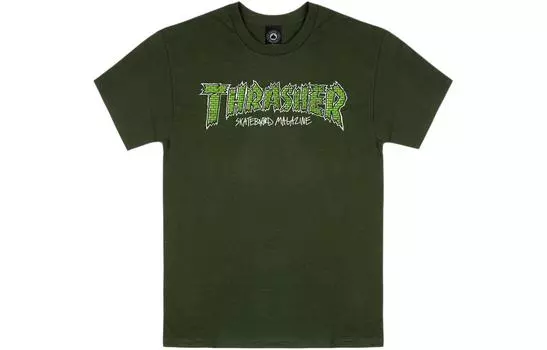 Thrasher Футболка унисекс лесной зеленый