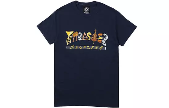 Thrasher Футболка унисекс синие
