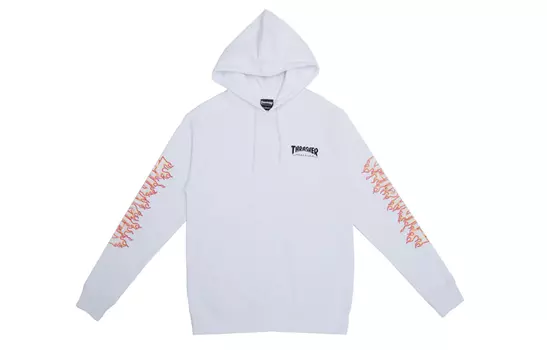 Thrasher Толстовка японская версия унисекс белая