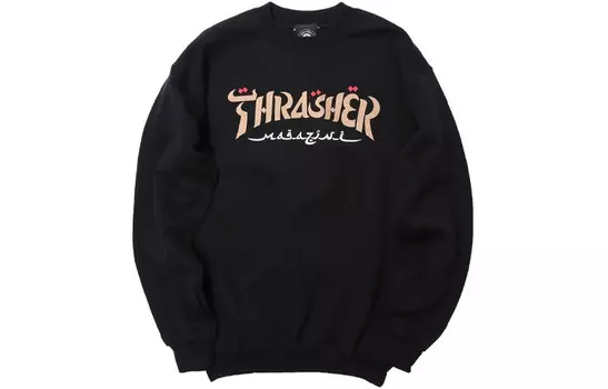 Thrasher Толстовка унисекс, версия для США, черная