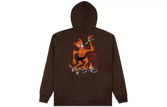 Thrasher X Толстовка с воротником-стойкой унисекс, черная, шоколадная