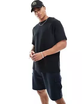 Threadbare – черная футболка в рубчик