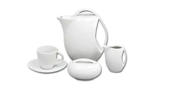 Thun 1794 Loos, кофейный сервиз, 15 предм., белый