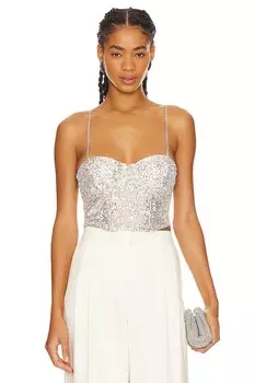 Тиа топ For Love & Lemons, серебряный