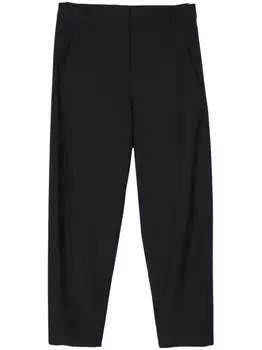 Tibi брюки Reese Sculpted, синий