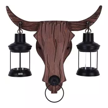 TIBU настенный светильник интерьерный из дерева винтажный бра ретро гостиная столовая E27 2 лампочки