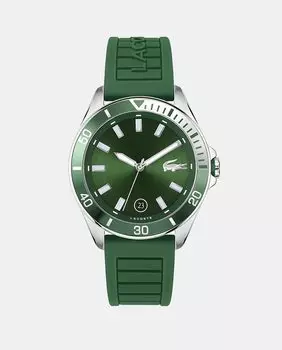 Tiebreaker 2011263 Зеленые силиконовые мужские часы Lacoste, зеленый
