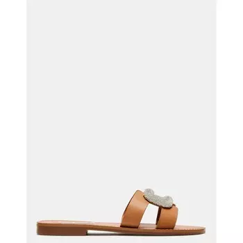 Тифф Белая Кожа Steve Madden, цвет Cognac Leather