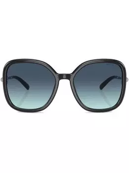 Tiffany & Co Eyewear солнцезащитные очки с эффектом градиента, черный