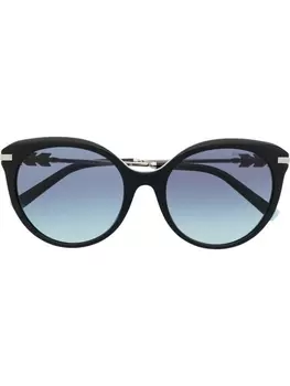 Tiffany & Co Eyewear солнцезащитные очки в массивной оправе, черный