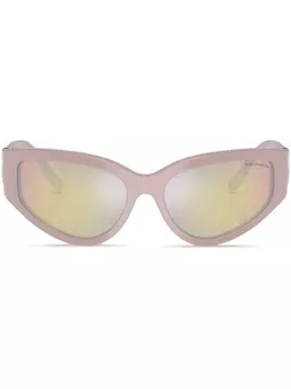 Tiffany & Co Eyewear солнцезащитные очки в оправе 'кошачий глаз', розовый