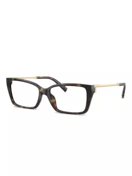 Tiffany & Co. очки в квадратной оправе, коричневый