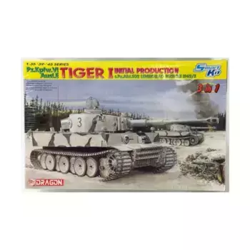 Tiger I начального производства s.Pz.Abt.502 - Ленинградская область, 1942/43 г. (издание 2010 г.), Dragon Models - '39 to '45 Series - Germany (1:35)