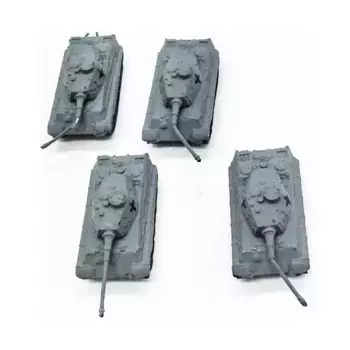 Tiger II с башней Henschel, коллекция № 4, WWII Micro Armour - Germany - Loose Miniatures (1:285)