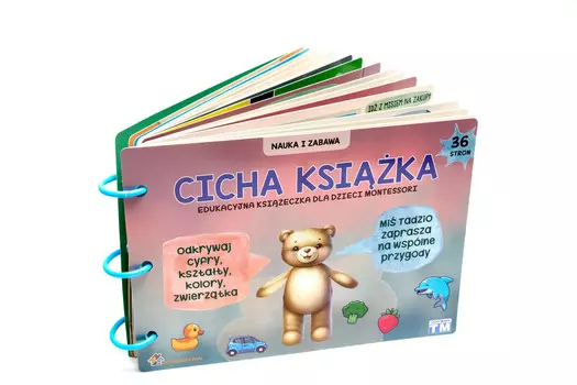 Тихая книга Монтессори, развивающая игра, 36 страниц. Inna marka