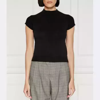 Тихий топ приталенного кроя Max&Co., черный