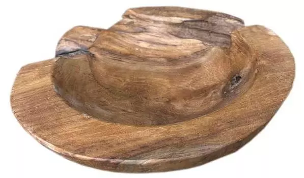 Тиковая чаша из корня дерева Tinkaro, коричневый