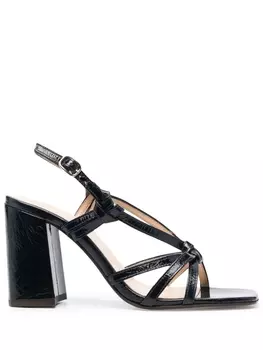 Tila March босоножки с перекрученной деталью, синий