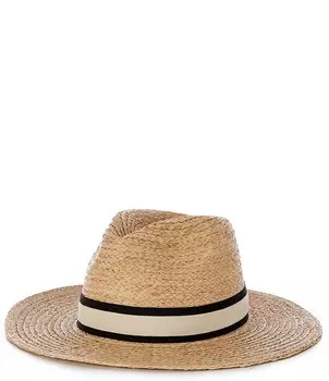 TILLEY Шляпа-федора с полосками, бежевый