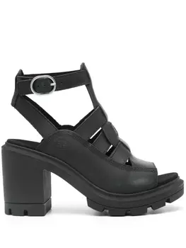 Timberland босоножки с тисненым логотипом, черный