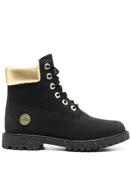 Timberland ботинки Heritage с эффектом металлик, черный