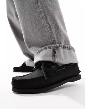 Timberland - Classic - Туфли-лодочки из черной кожи с 2 рядами люверсов