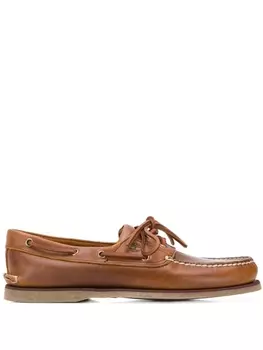 Timberland мокасины на шнуровке, коричневый