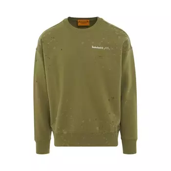 Timberland Свитшот унисекс серо-зеленая