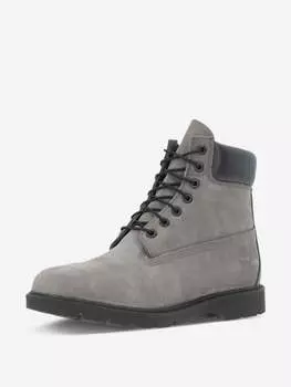 Timberland TB0A64YW033 Ботинки мужские серые кожаные водонепроницаемые до щиколотки MER399, серый