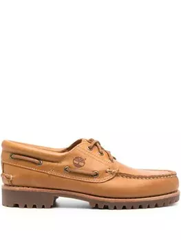 Timberland топсайдеры Authentics 3 Eye, коричневый
