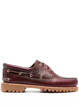 Timberland туфли 3-Eye Classic на рифленой подошве, красный