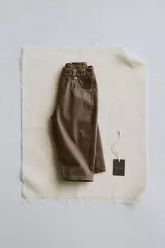 Timelesz – брюки balloon fit ZARA, серый
