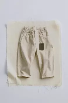 Timelesz – брюки balloon fit ZARA, устрично-белый