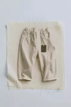 Timelesz – брюки balloon fit ZARA, устрично-белый