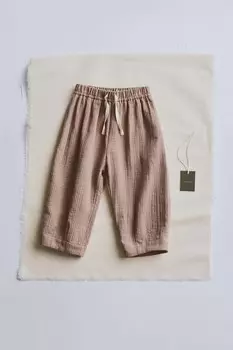 Timelesz - брюки с отстрочкой ZARA, цвет stone