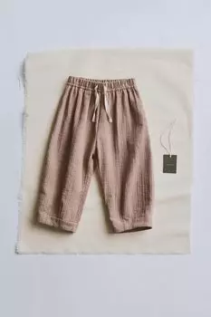 Timelesz - брюки с отстрочкой ZARA, цвет stone