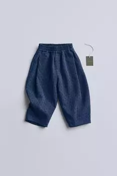 Timelesz – брюки с принтом ZARA, синий/темно-синий