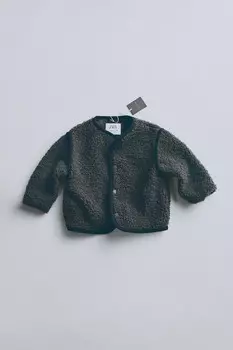 Timelesz – куртка из искусственной овчины ZARA, цвет charcoal