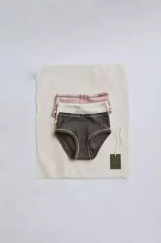 Timelesz - три упаковки трусов с подробными изображениями ZARA, коричневый