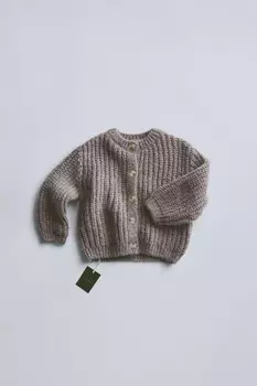 Timelesz – вязаный кардиган ZARA, цвет stone