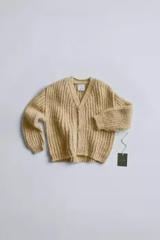 Timelesz - вязаный кардиган ZARA, пастельно-желтый