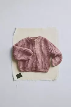 Timelesz – вязаный кардиган ZARA, пыльно-розовый