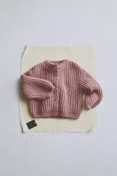 Timelesz – вязаный кардиган ZARA, пыльно-розовый