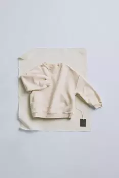 Timelesz - вышитая толстовка ZARA, экрю