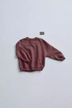 Timelesz - вышитая толстовка ZARA, бордовый