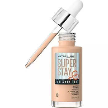 Тинт-тональная основа Maybelline Super Stay Skin с витамином С, стойкая до 24 часов, веганская формула, оттенок 10, 30 мл Maybelline New York