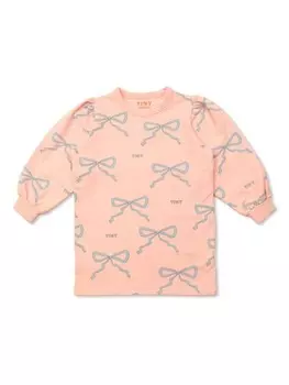 Tiny Cottons платье с кружевным принтом, розовый