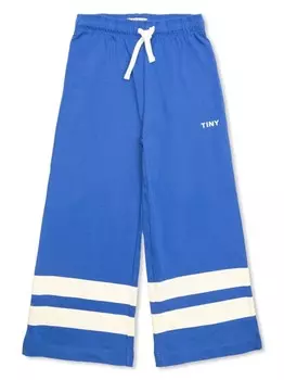 Tiny Cottons полосатые хлопковые брюки, синий