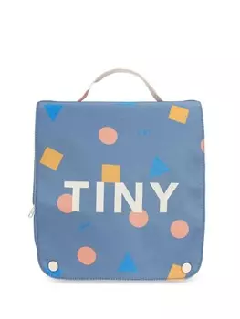 Tiny Cottons рюкзак с логотипом и геометрическим принтом, синий