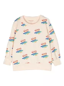 Tiny Cottons толстовка Tiny с логотипом, нейтральный цвет